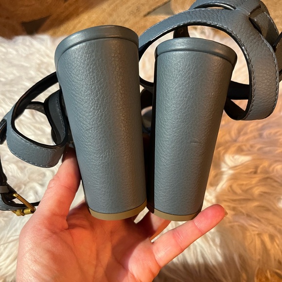 Sold VLOGO Valentino Platform Angle Wrap Sandals Shoes Sz 41 11"insole PRISTINE - Picture 6 of 13